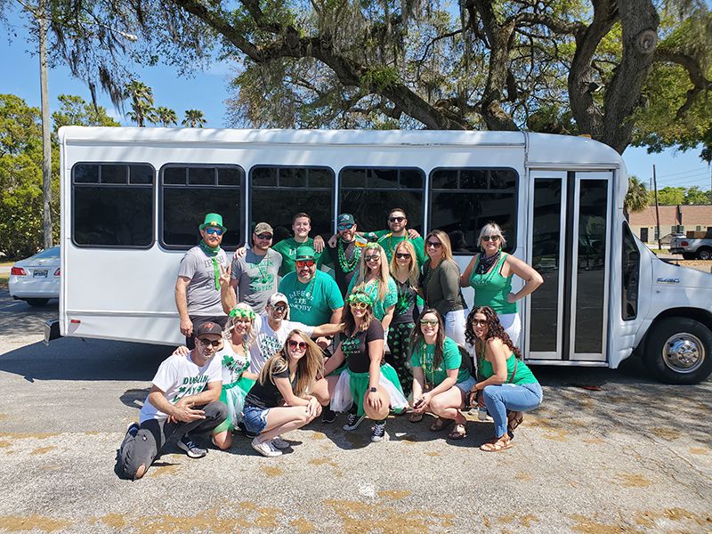 St. Patrick's Day Party Bus